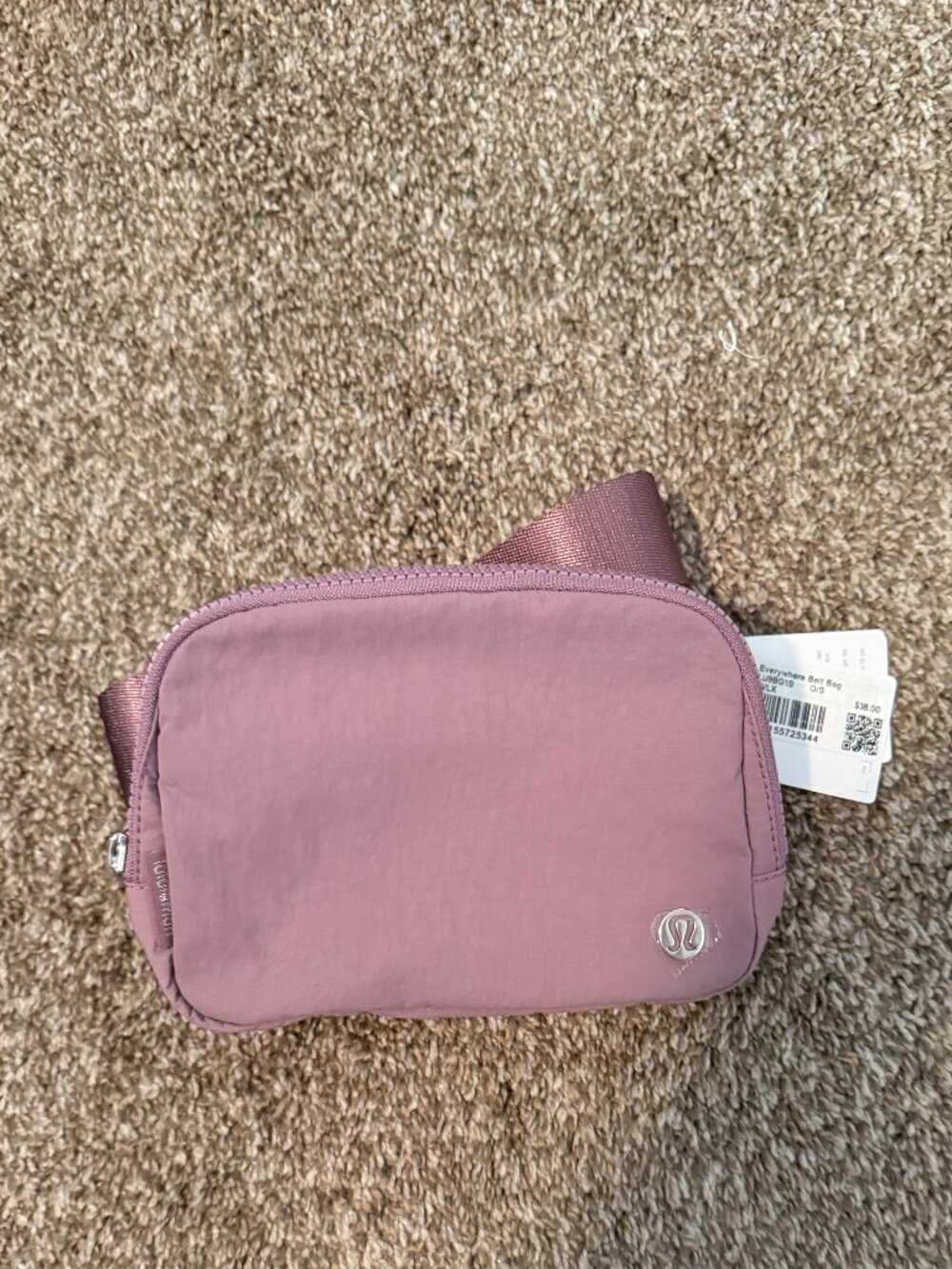 NWT Lululemon Everywhere Belt Bag 1L LVLX Mauve Pink